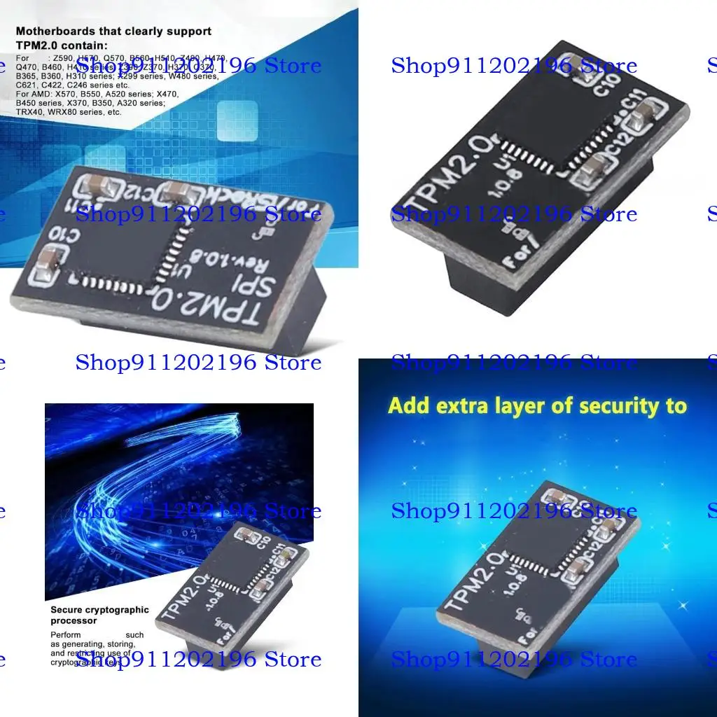 

P82A TPM 2.0 MODULE SPI 14PIN MODULE MONTER плата