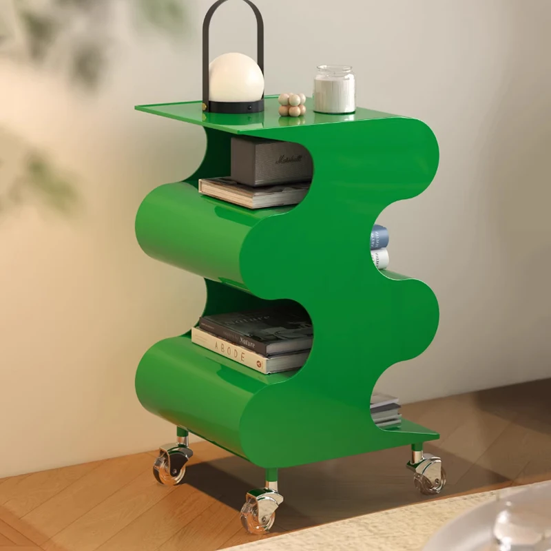k*-Nordic Furniture,Creative Coffee Table,Living Room Sofa Side Table,Modern Pushcart Tea Table,Bedroom Bedside Table,Storage