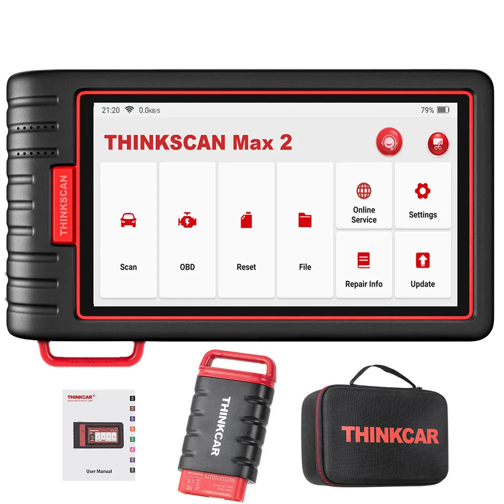THINKCAR ThinkScan Max 2 autodiagnostische hulpmiddelen Volledig systeem CANFD voor GM AF DPF IMMO 28 Reset OBD2-scanner Levenslang gratis THINKTOOL - afbeelding 2