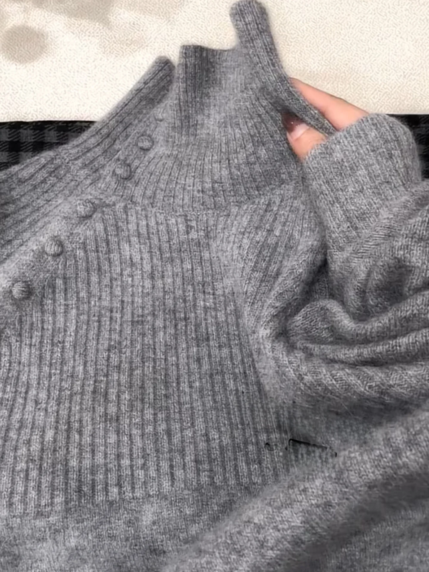 

Korean Sle Winter Long Sve Knitted Soft Skin-friendly Loose Lazy Sweater Top Women's plus Size Comfortable Base irt