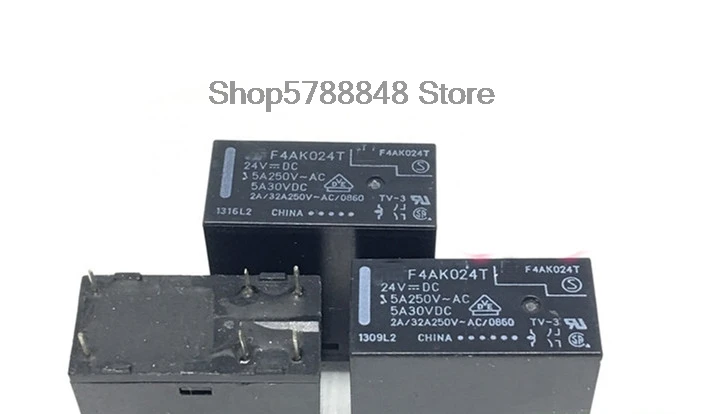 New&original  2pcs  F4AK024T FTR-F4AK024T F4AK024  F4AK012T FTR-F4AK012T F4AK012 12VDC 24VDC 5A