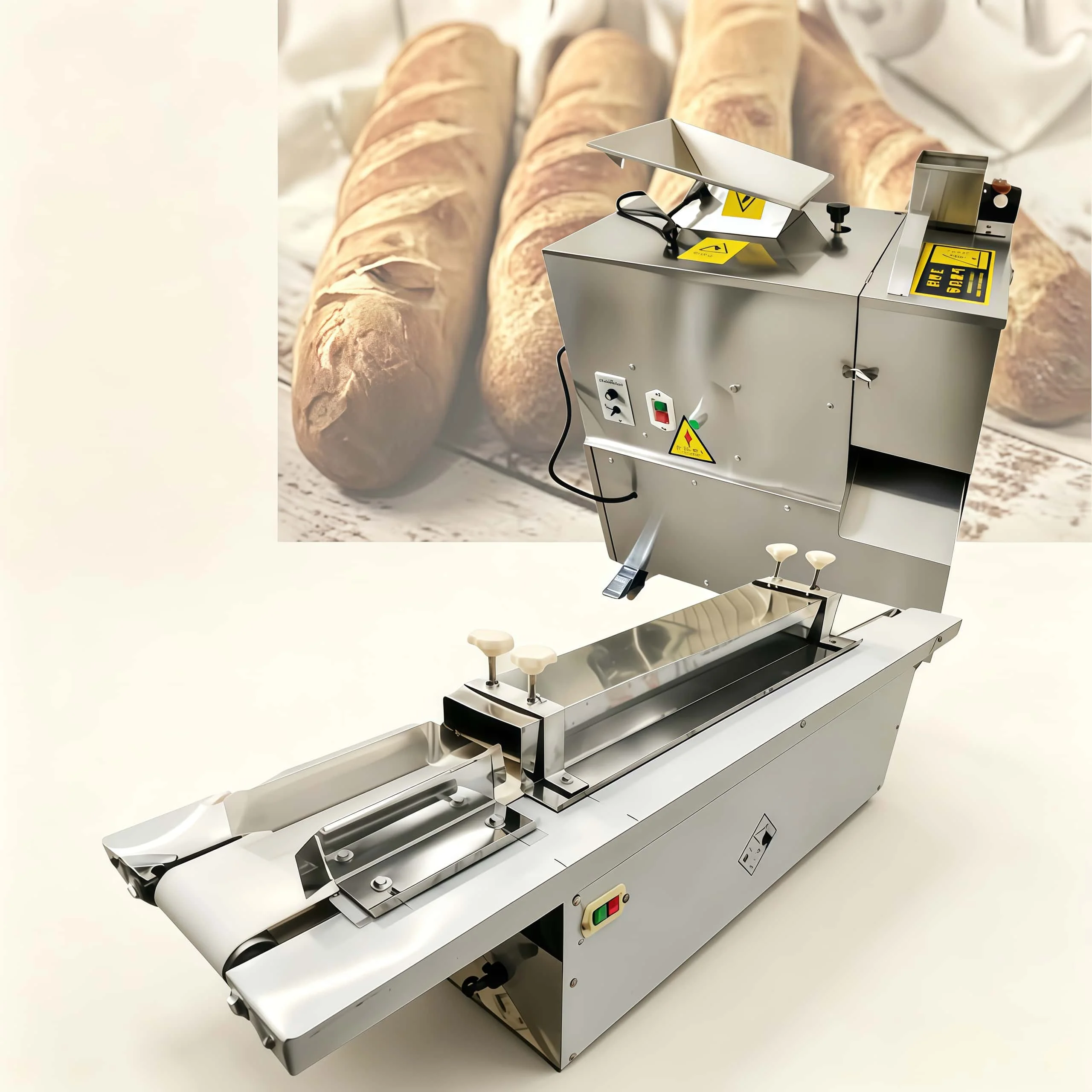 Electric Long Dough Moulder Moulding Roll Toast Baguette Making Form Shaping Molding Machine For French Bread Shop Molder Price