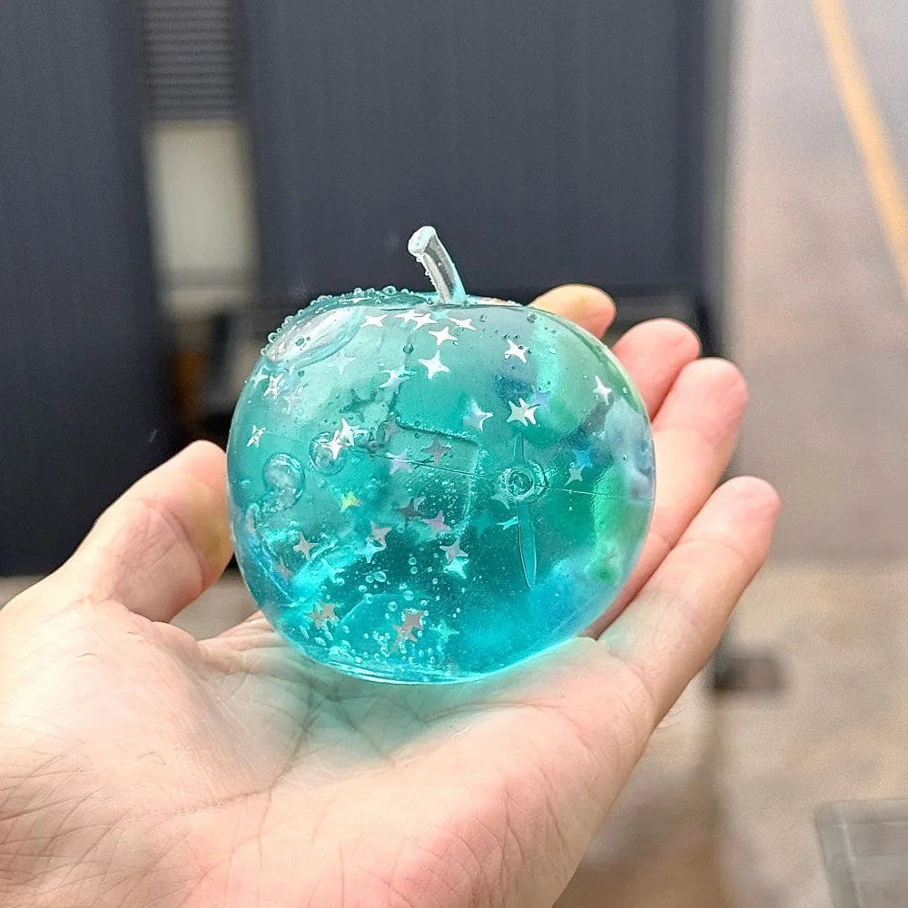 Taba Squishy Blue Ocean Apples Stress Balls Sensory Fidget Toy Slow Rise Squishy Toys for Kids and Adults Squeeze Relax Gift