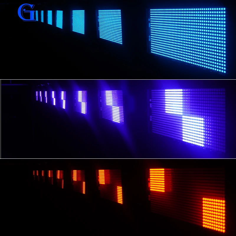 Led DJ Bar 8 Segment Strobe Light Stage RDM DMX Flash Light 3in1 Wash STrobe Effect 960pcs Bar Strobe Lights for KTV Party