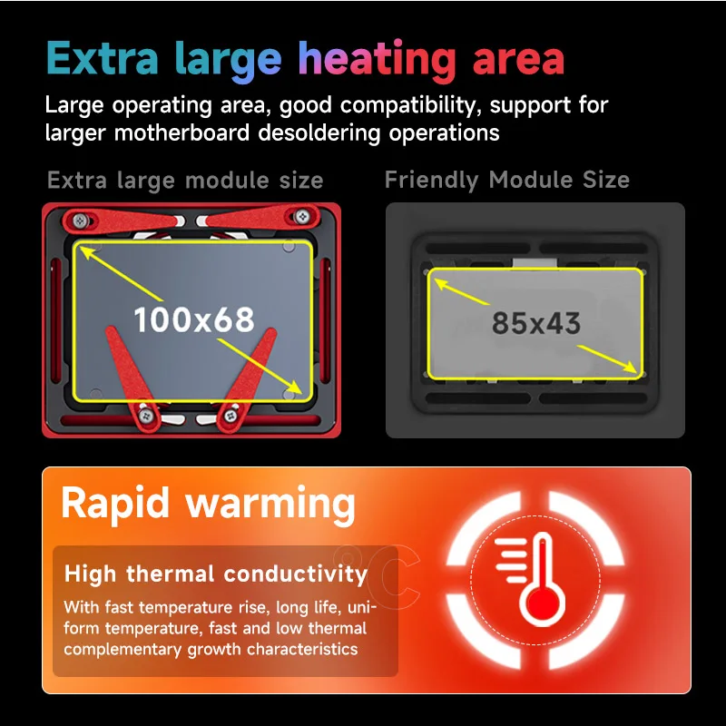 XINZHIZAO X360 Làm Nóng Nền Tảng Bo Mạch Chủ Giữa Khung Lớp Dựng Cán Bàn Cho X-13 Promax CPU Mặt ID Preheater