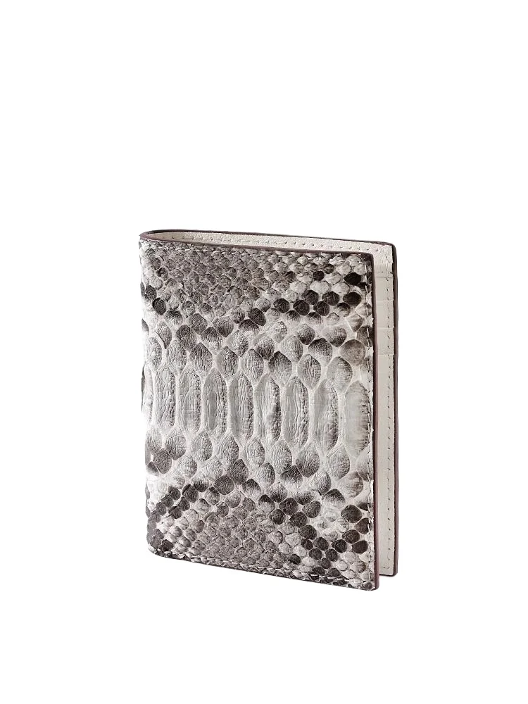 2026 New Fashion Business Men's Wallets Python Skin Genuine Leather Short Wallet Men Male Cash Purses Clutch Boy Casual Wallets