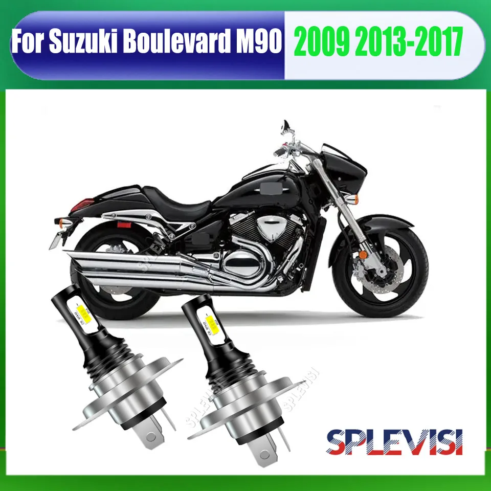 

12V 24V H4 HB2 LED Xenon Whtie Headlight Bulbs - equipped with high illumination Fits For Suzuki Boulevard M90 2009 2013-2017