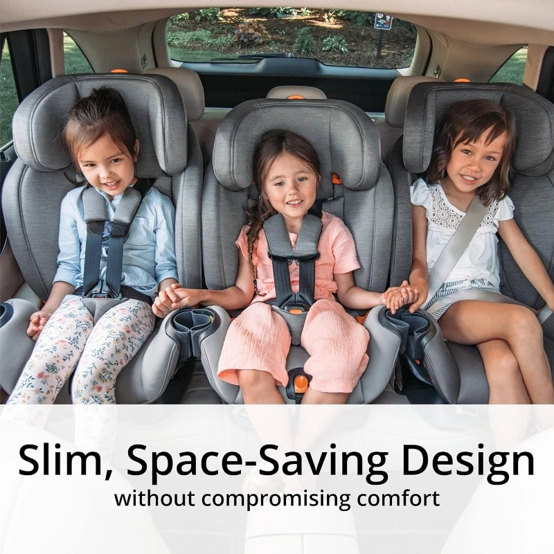 All-in-One Car Seat, Slim Design, Rear-Facing Seat for Infants 5-40 lbs., Forward-Facing Car Seat 25-65 lbs., Booster 40-100 lbs