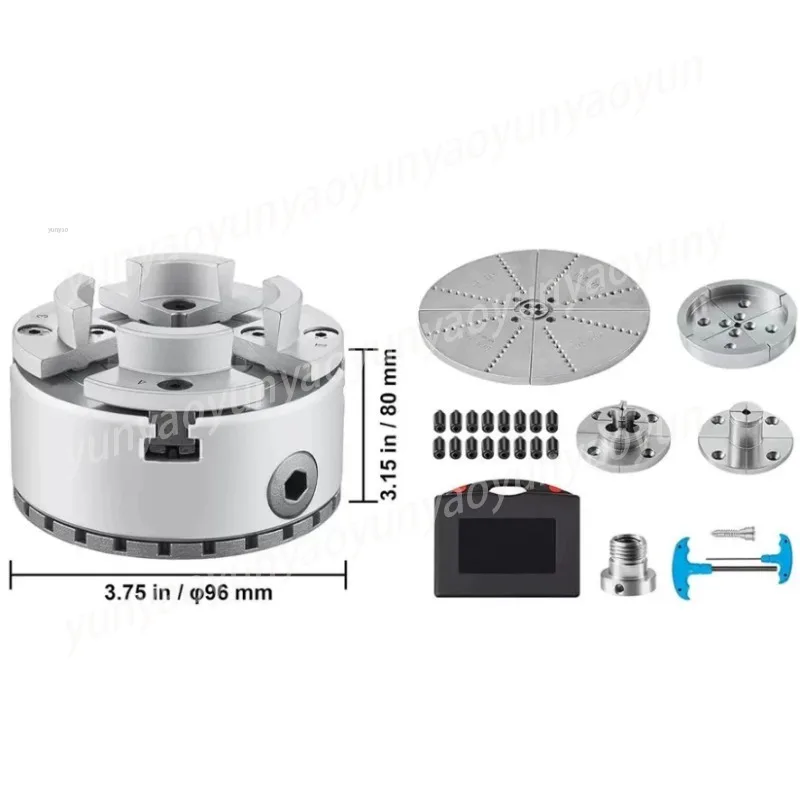 KP96 4 Inch 4 Jaw Self Centering Chuck M33 Thread Wood Lathe Turning Accessory