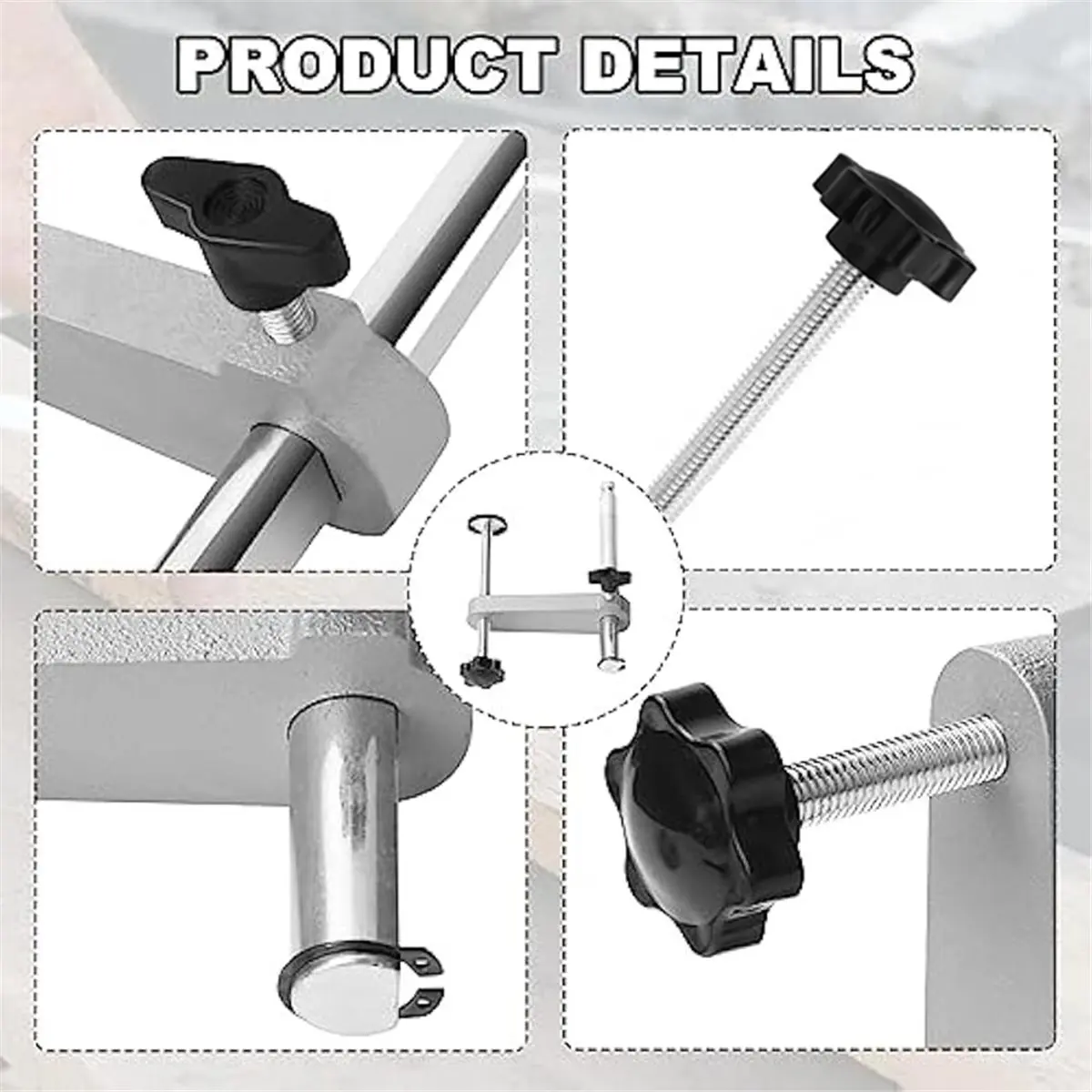 NUEVO 2026: 2 abrazaderas para sierra ingletadora 630065-00 para DW703, DW705, DW706, DW708, DW713, DW715, DW716, DW717, DW718, DWS779, DWS780