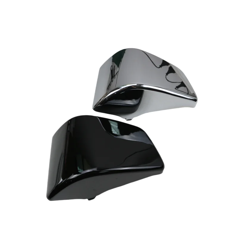

Motorcycle Black/Chrome Battery Side Fairing Covers For Honda Shadow ACE VT400 VT750 VT 400 750 1997-2003