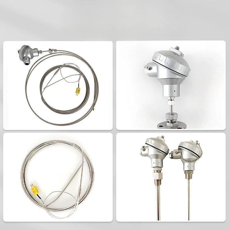 -50-500CC PT100 Sensor G1/2 Platinum Thermal Resistance Thermocouple Integrated Temperature Transmitter/Sensor