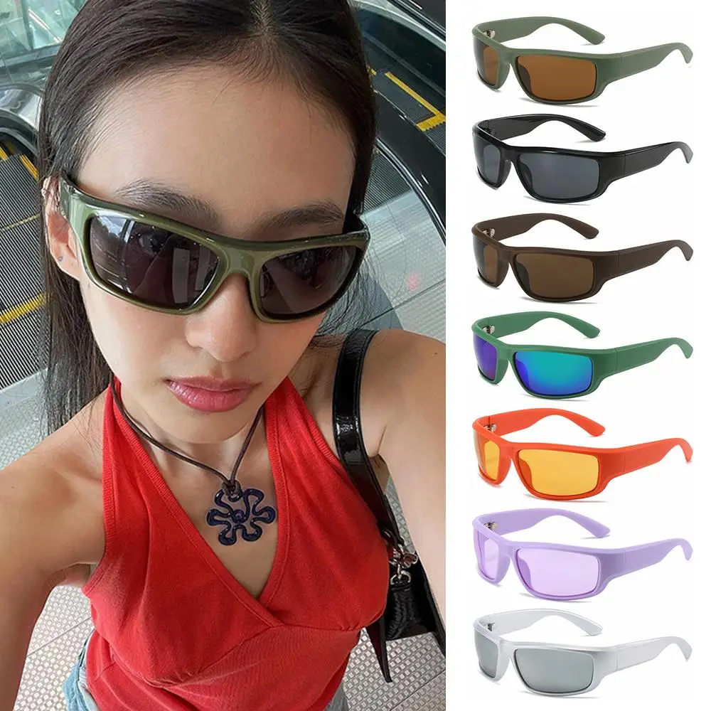 Fashion Sports Steampunk Punk Goggles Women Sun Glasses Men's Shades Y2K Sunglasses