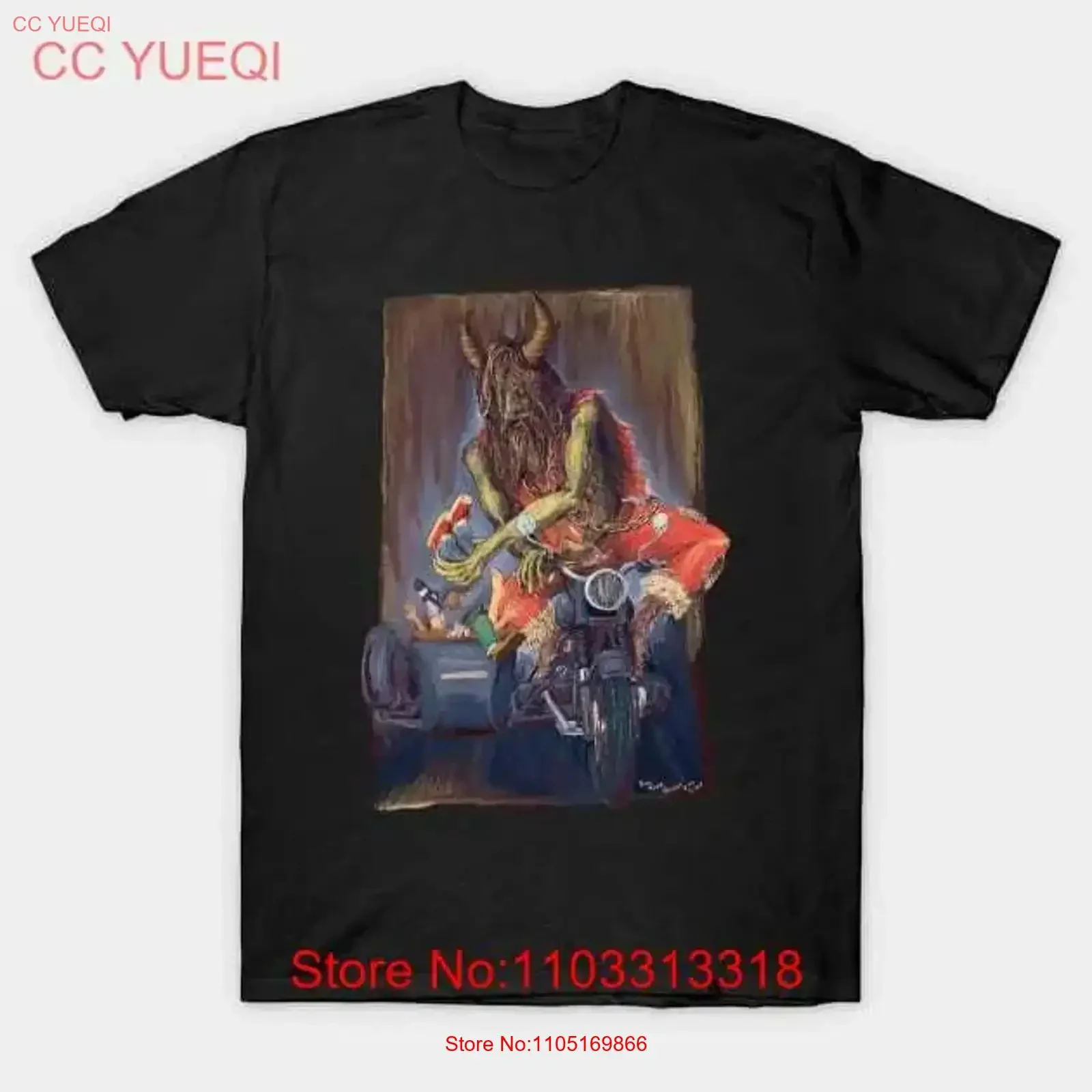 Biker Krampus Made in Australia T Shirt S 5XL vintage Washed Comfortable homme designer clothes Versatile Stylish Soft Slightly