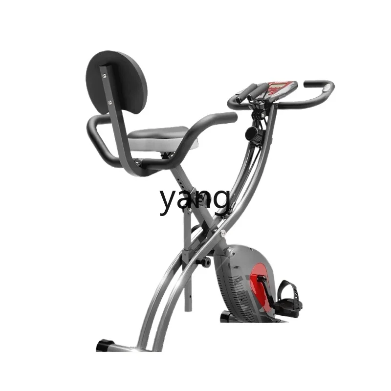 YJQ household sports exercise bike indoor folding magnetic pedal spinning bicycle