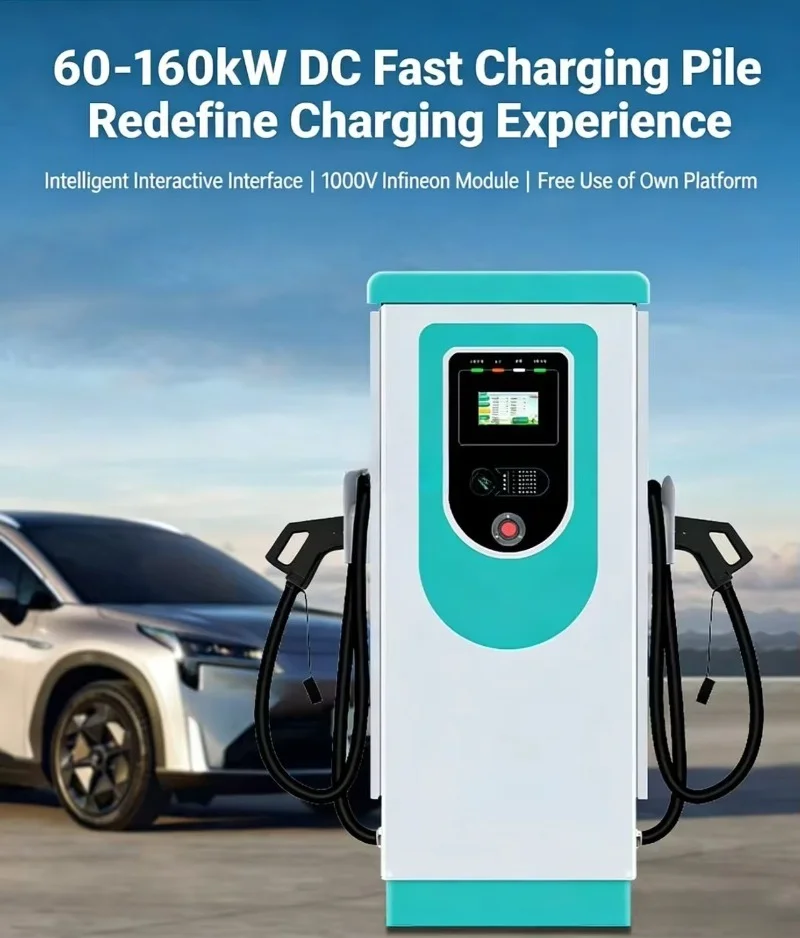 On-Demand Customization New-Energy Vehicle DC Charging Pile 60/120/160KW Commercial Scan Code Payment 380V 250A Nine-Port