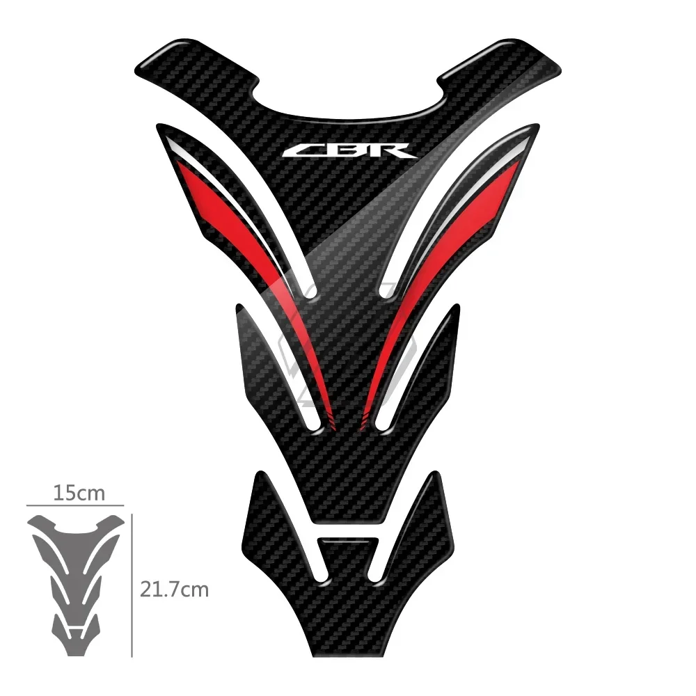 For Honda CBR 250RR 600RR 900RR 1000RR 650F 1100XX Fireblade 3D Carbon-look Motorcycle Tank Pad Protector Sticker