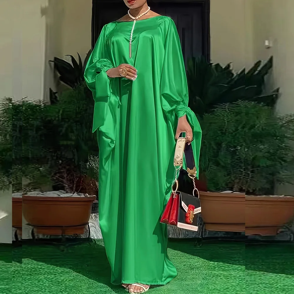 Muslimische Abaya für Frauen, Partykleider, 2025, Kaftan, Schnürung, Marokko, Dubai, Ramadan, Abayas, Islam, Vestidos, arabische lange Robe, Jalabiya