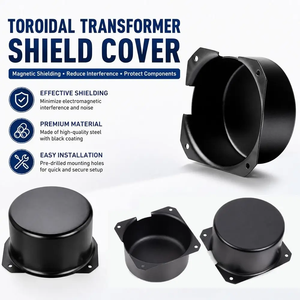 1 szt. Osłona transformatora toroidalnego, metalowa osłona ochronna, ekranowanie do wzmacniacza audio, głośnika T130 T140 T150 — zdjęcie produktu 2