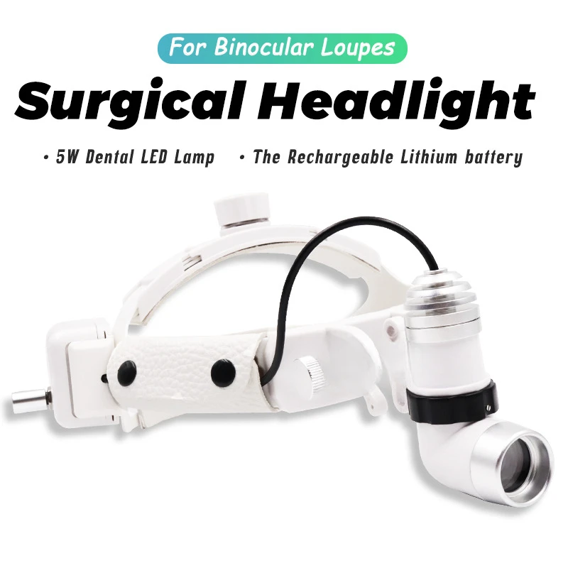 Dental Magnifying Glass LED Headlamp Head-Mounted Orthopedic Surgical Surgery Magnifying Glass Oral Plastic Magnifying Glass