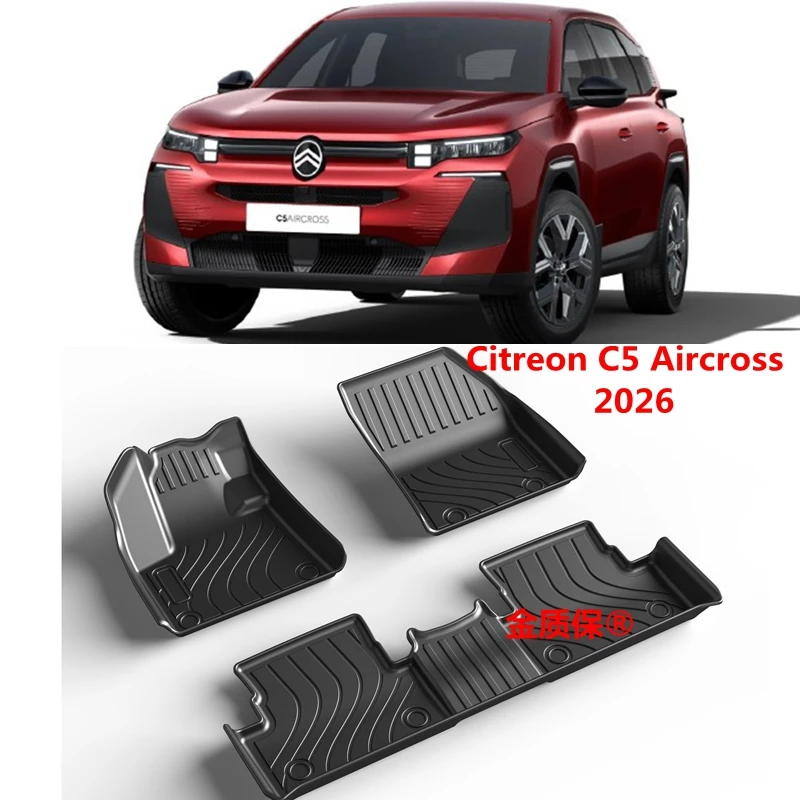 

Use for 2026 Citreon C5 Aircross car carpet AllWeather floor Mat Full Set Fit For Citreon C5 Aircross waterproof carfloor mat