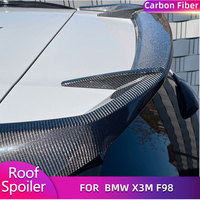 Real Carbon Fiber Car Racing Rear Roof Spoiler Wings Boot Lid Wing Lip For BMW X3M F98 2022 2023