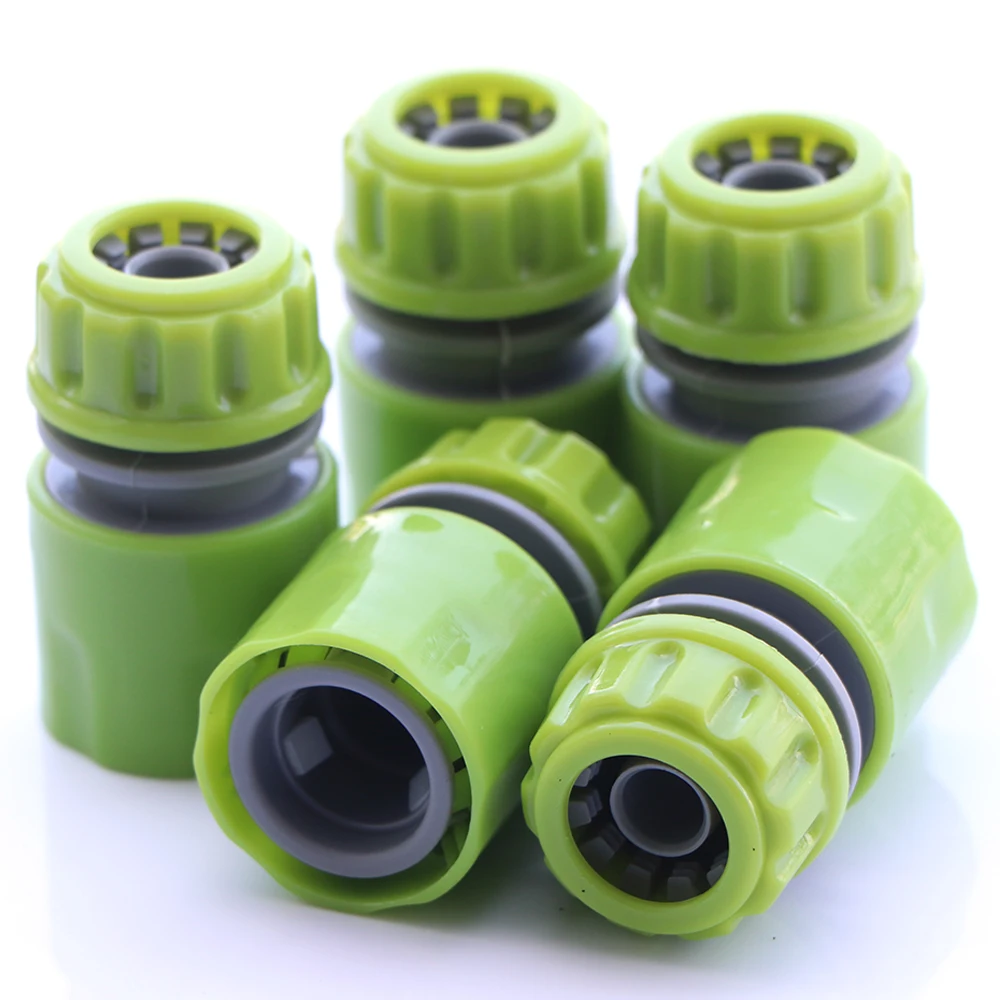 

5PCS 1/2inch Garden Water Hose 16mm Pipe Quick Connector Fitting Tap Adapter for Greenhouse Repair Extend Irrigation Hose Joint