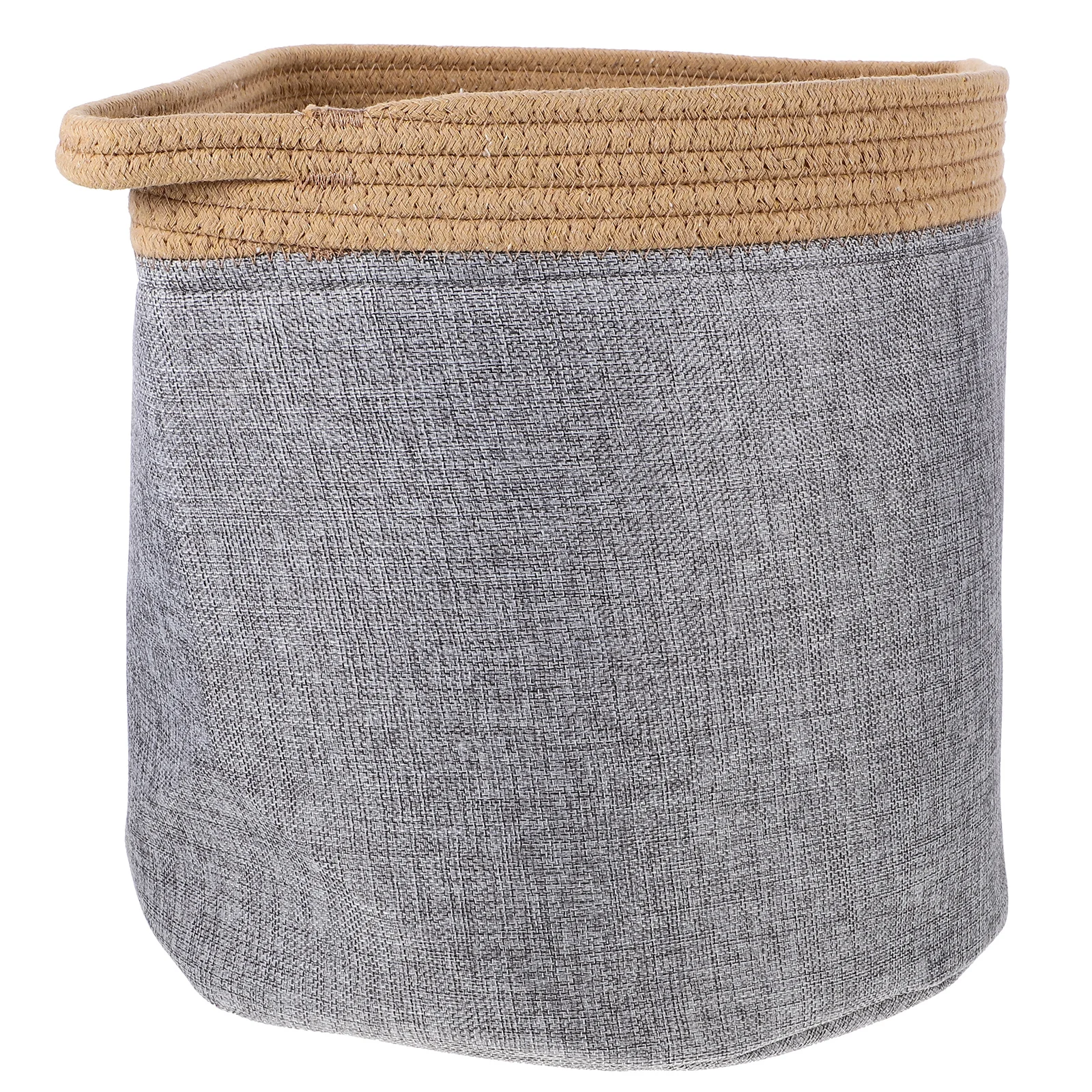 

Foldable Laundry Basket Linen Material Practical Clothes Storage Organizer Washable Reusable Sundries Holder Bedroom