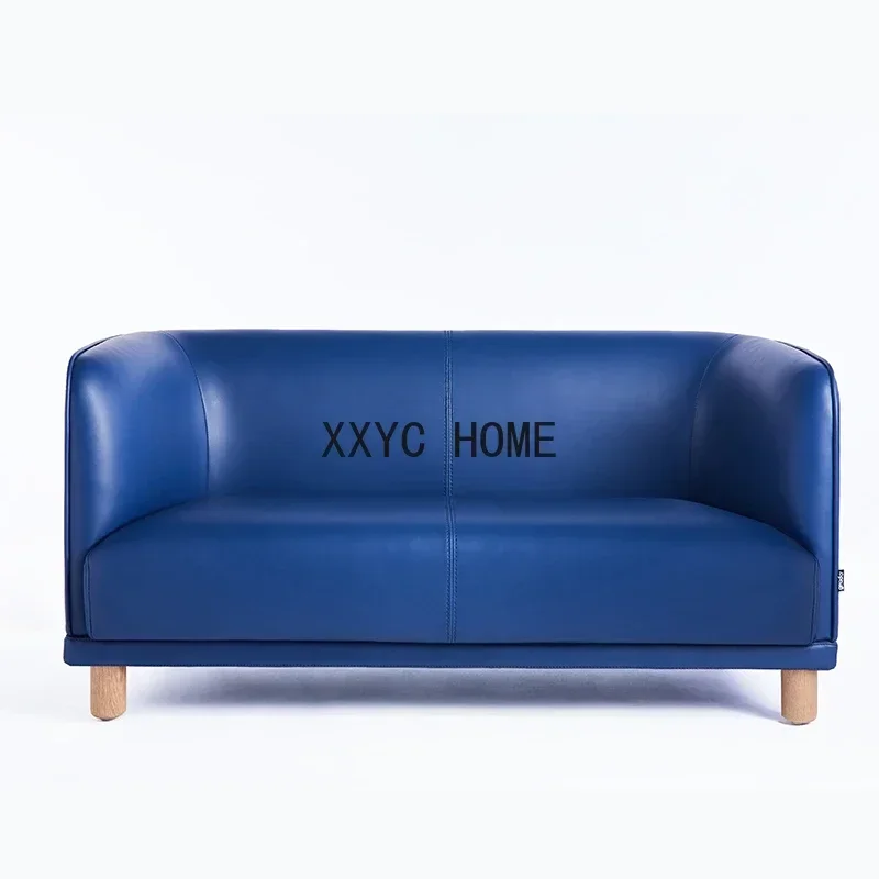 

Детский диван-кресло Matt, двухместный, в скандинавском стиле, креативное ленивое кресло для малышей, кожаное