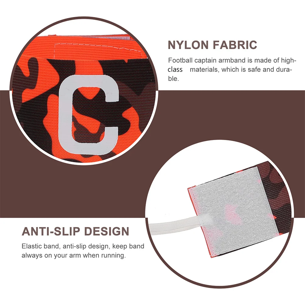 

3Pcs Soccer Team Armbands Adjustable Captain's Elastic Anti Slip Sports Bands for Football Team Leaders Lightweight Comfortable