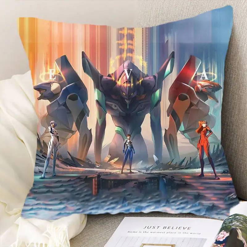 القرن الجديد إيفانجيليون أيانامي ري 2D الرسوم المتحركة الطرفية وسادة أريكة للرجال والنساء غرفة نوم الكرتون لطيف وسادة الديكور #4