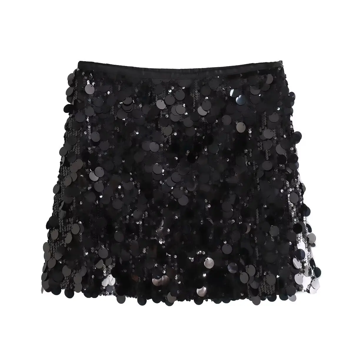 New European and American Style Sequin Decoration Fashionable and Personalized Mini Skirt Half Skirt Nightclub Bar Clothing