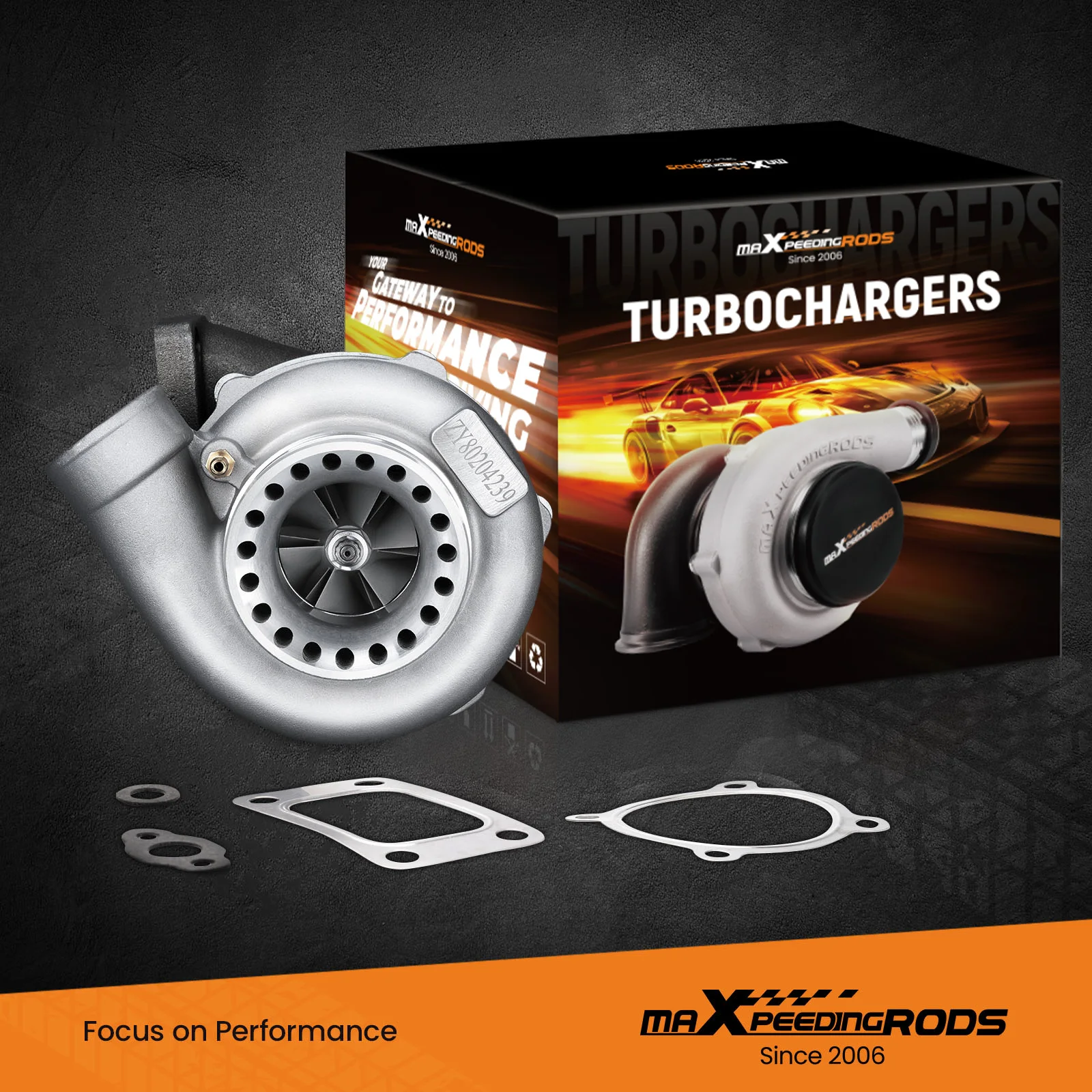 Universal Anti Surge GT3582 GT35 Turbo A/R 0 .63 0.7 Housing Turbocharger up to 600HP 4 Bolt Turbolader