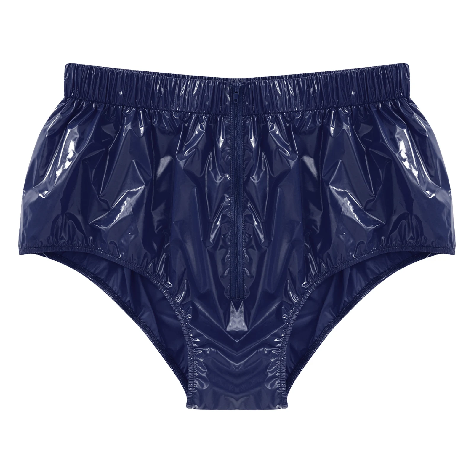 Adult Waterproof Leak-proof Diaper Cover Panties Elderly Bedridden Special Needs Adaptive Underwear Front Zipper Briefs Swimwear