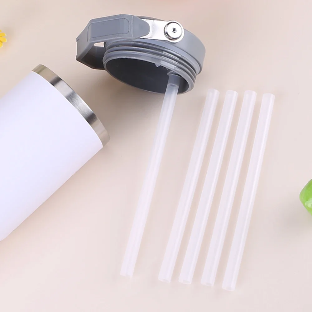 5Pcs Replacement Straws Wear-Resistant Reusable Straws Clear Straws Plastic Straws for Stanley 30oz Accessories