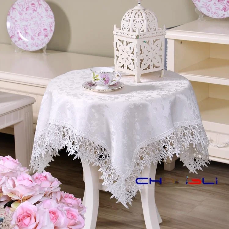 

European Style Lace Tablecloth Square Rectangular Living Room Dining Table Cover Home Use Table Flag Tea Table Cloth