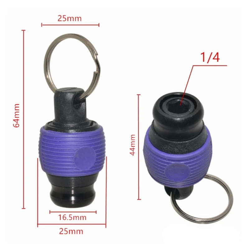 Bit Giá Đỡ 1/4 Ổ Cắm Vít Cầm Tay Chuôi Lục Giác Móc Khóa Thanh Nối Dài Bit Giá Đỡ Máy Khoan Vít Adapter