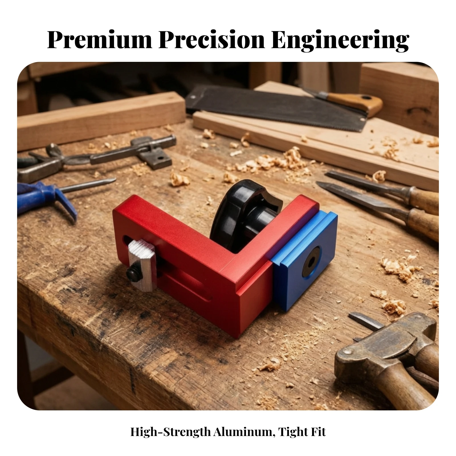Sliding Groove Fence Connector Compact Fence Connector with Clamping Knob Low-Height for Woodworkers, Router Tables