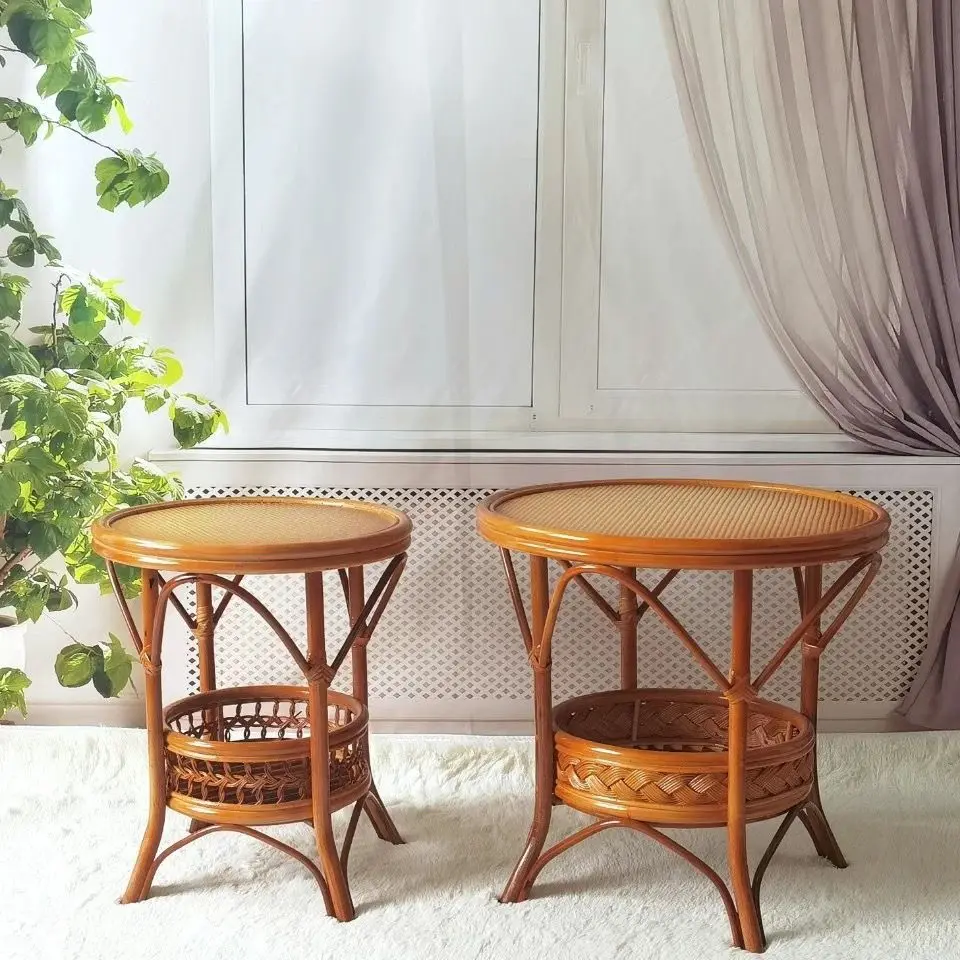 Hxl coffee table real rattan woven coffee table small table natural rattan rattan chair
