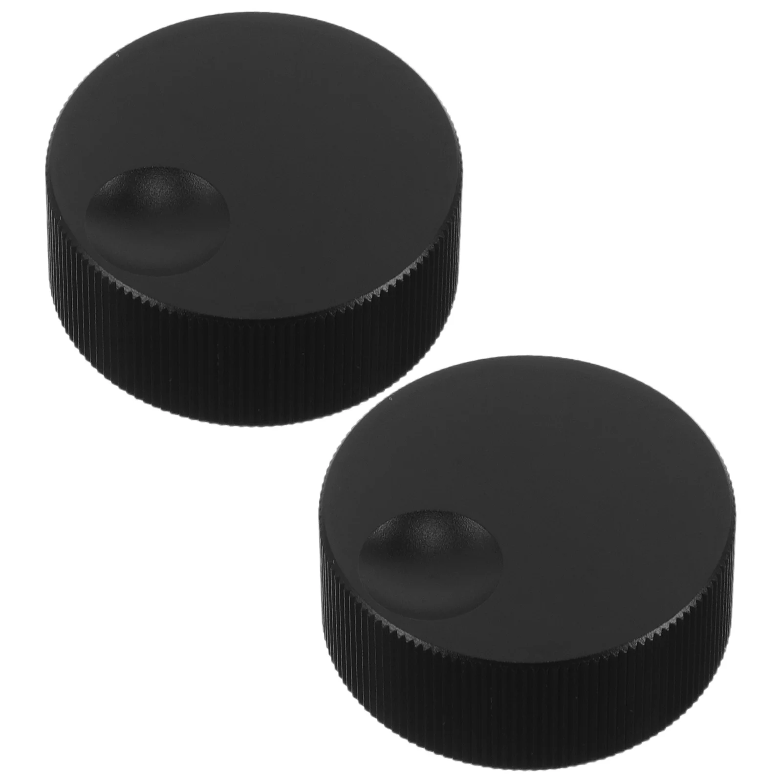 

2Pcs Solid Aluminum Alloy Potentiometer Knobs 32x13mm Precise Volume Control Replacement for Electric Guitar Bass Audio