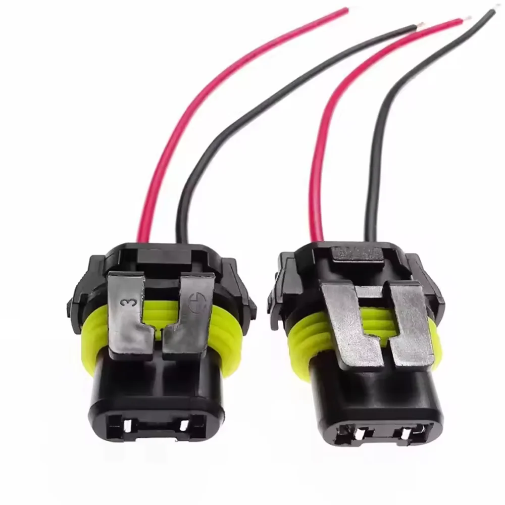 100PCS 9005 HB3 9006 HB4 LED Halogen HID Bulb Socket Female Adapter Connector for LED Headlight Fog Lamp Lights Bulbs