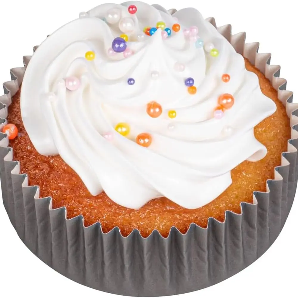 

4 oz Disposable Paper Muffin Cups, 200 Count, Non-Stick, Freezer and Oven Safe, Ideal for Party Treats