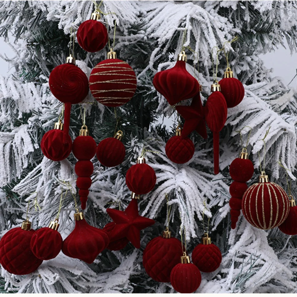 

Holiday Parties Christmas Ball Set Festive Ornaments Creative Home Applications Lightweight Ornaments For Christmas Tree