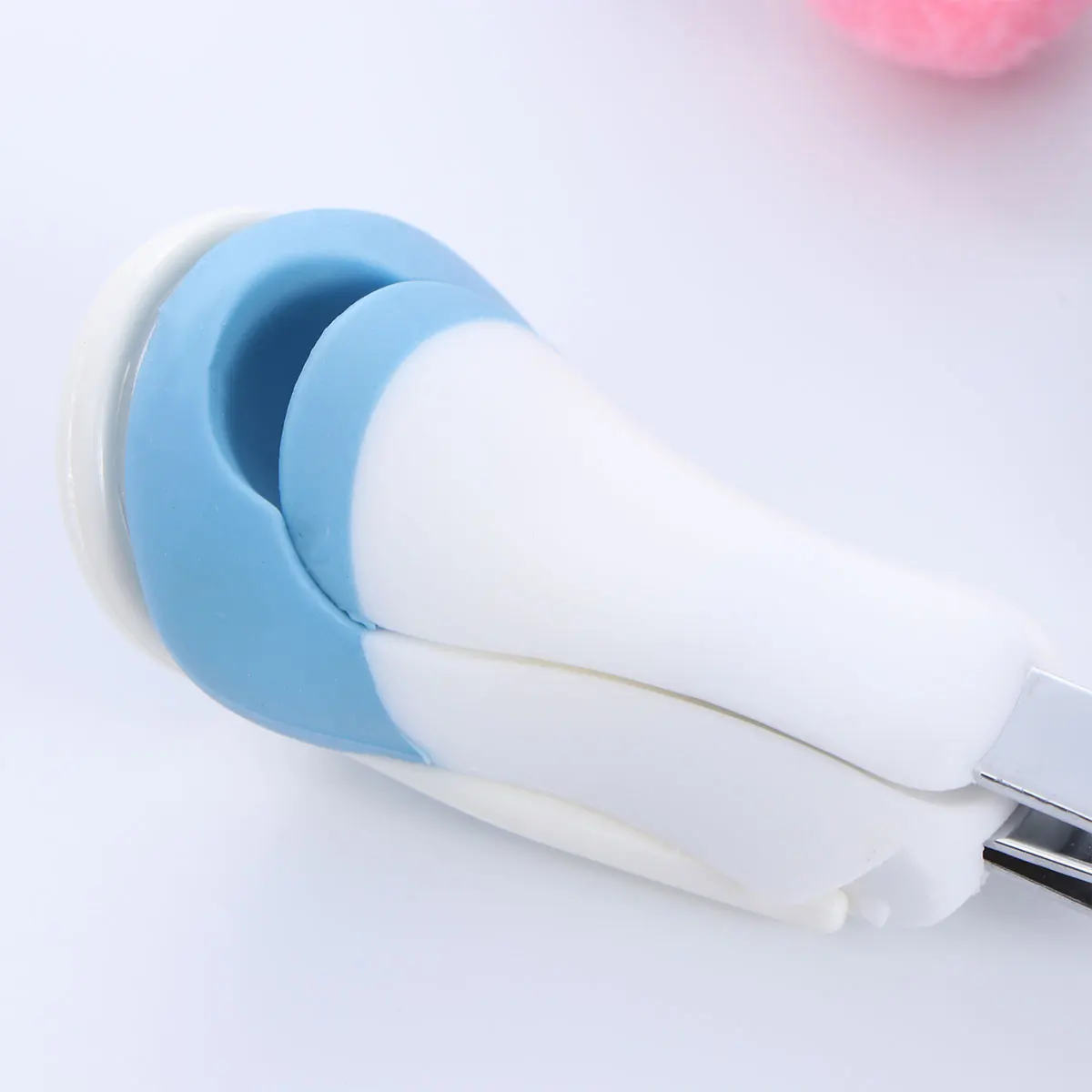 

Baby Nail Clippers Scissors Tools Pink Accessories Daily Use High Quality Plastic Stainless Steel Foldable 2x Magnifier Infant