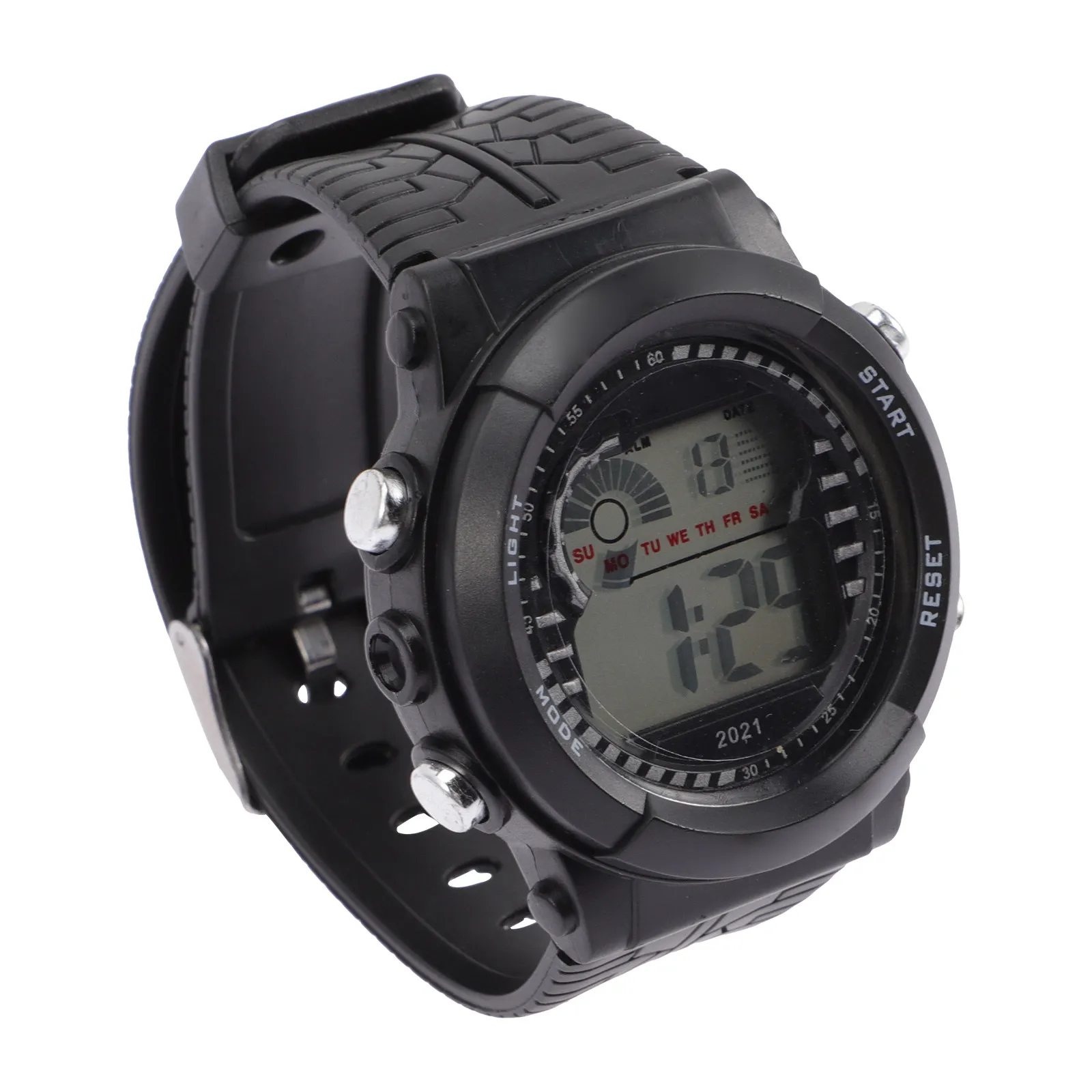 1pcs Led Digital Waterproof Sports Watch Large Screen Multi-Function Electronic Timepiece Decorative Outdoor Watch