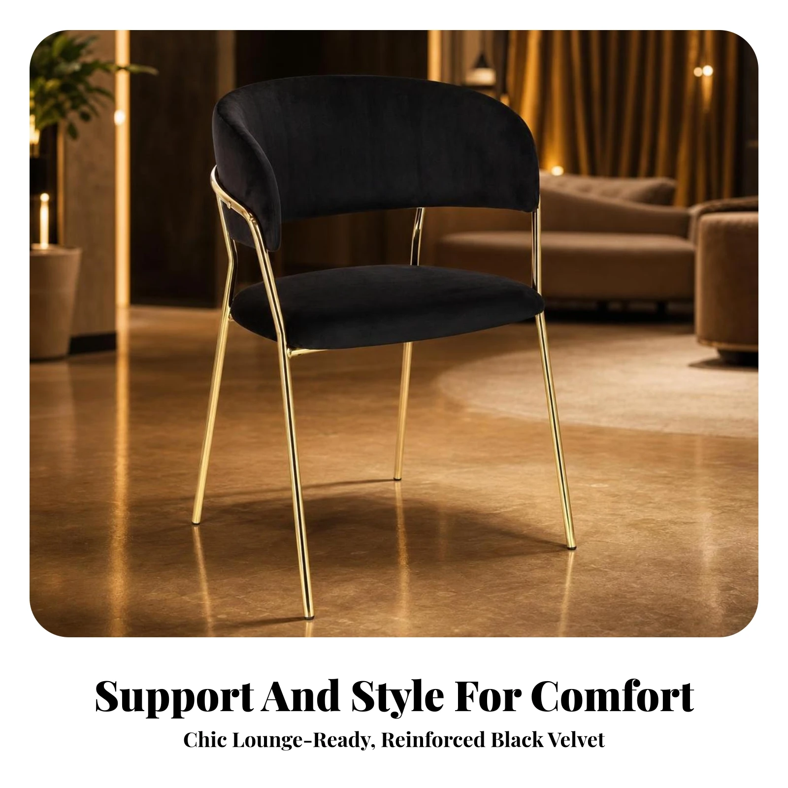 Tufted Accent Chair Compact Chair with Metal Frame Armchair Comfy Furniture Ergonomic for Lounge, Waiting Area