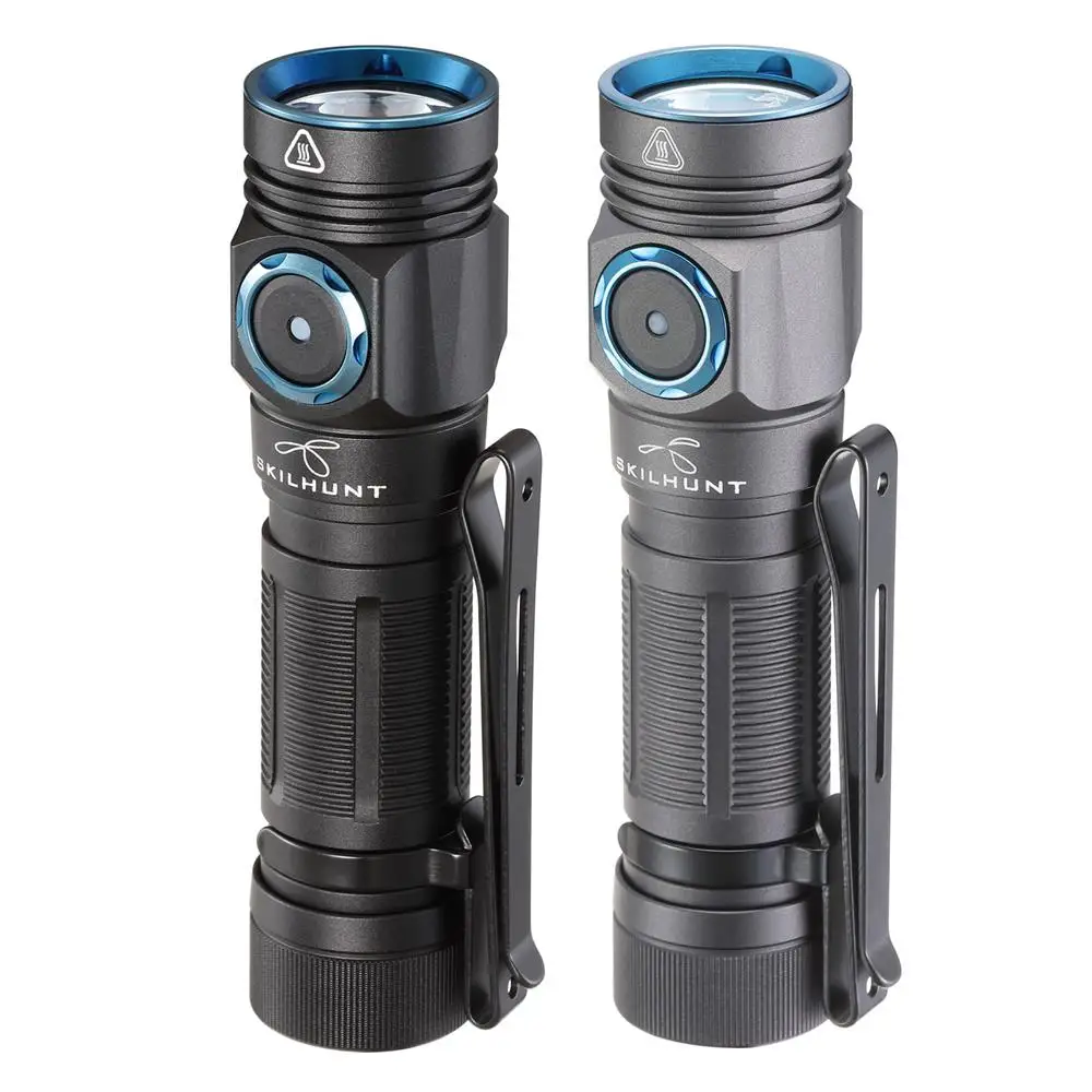 Skilhunt-ミニUSB充電式懐中電灯,m150 v3 14500/aa,バッテリー,急速充電,LED懐中電灯