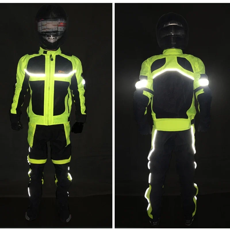 Motorcycle Summer Waterproof Jackets Men Moto Protective Gear Jacket men Racing Reflective oxford clothing Motorbike jackets