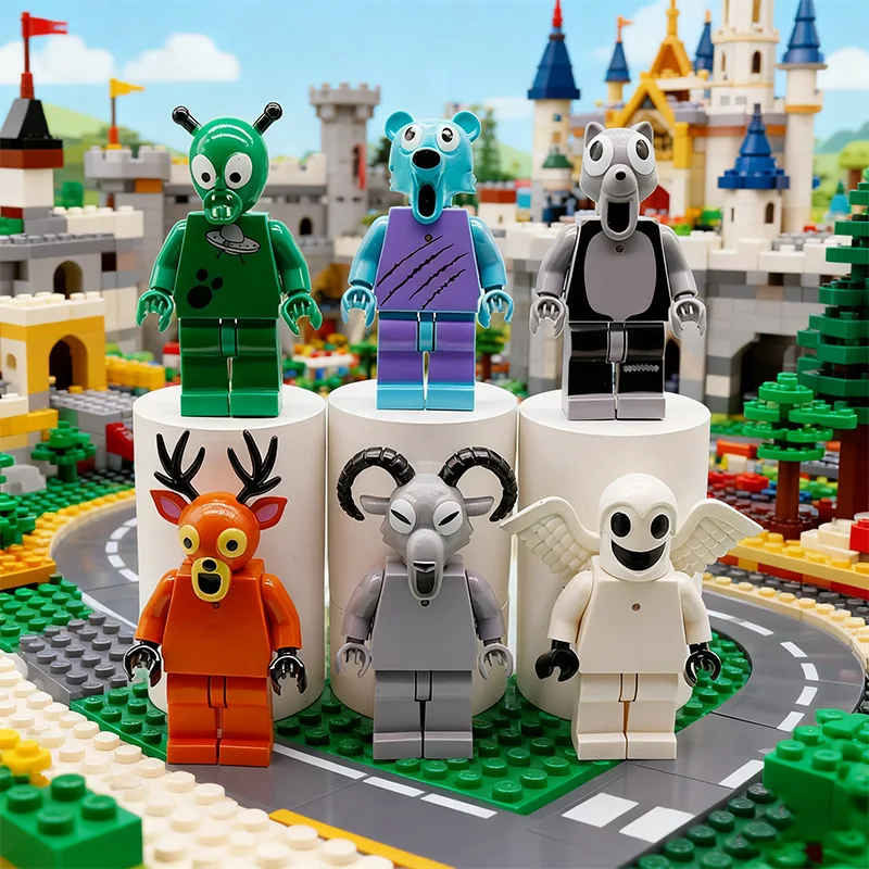 Neue 6 Stück 99 Nächte im Wald Figuren Figuren Figur Eule Ziege Wolf Hirsch 99 Nächte im Wald Figur Kunststoff Spielzeug Geschenk