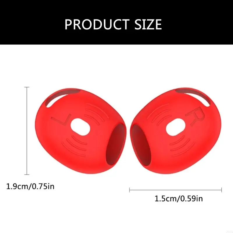 203A Silicone Ear Tip Protetor Caso capa pele Caps no fone ouvido para vagens ar 4